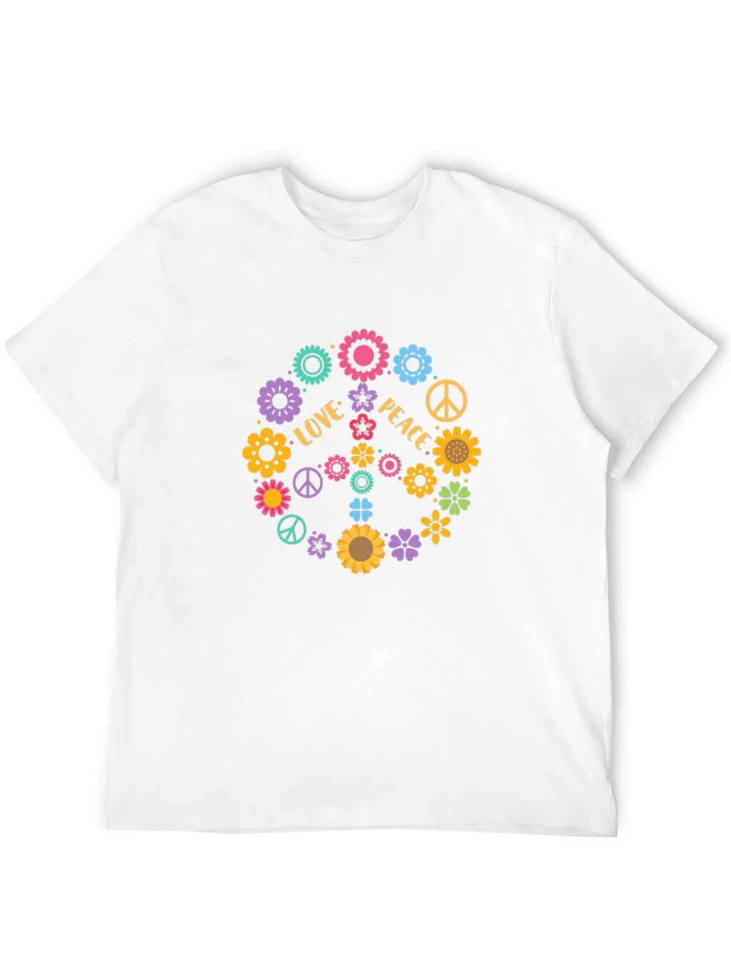 Love & Peace Floral T-Shirt