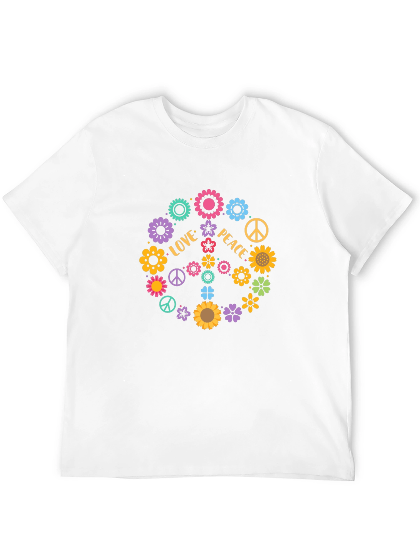 Love & Peace Floral T-Shirt