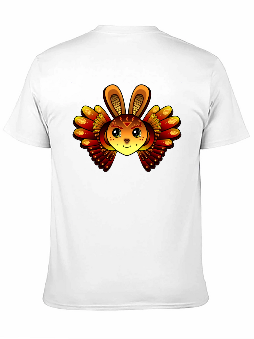 Mystic Rabbit Graphic Tee - Black Cotton Blend