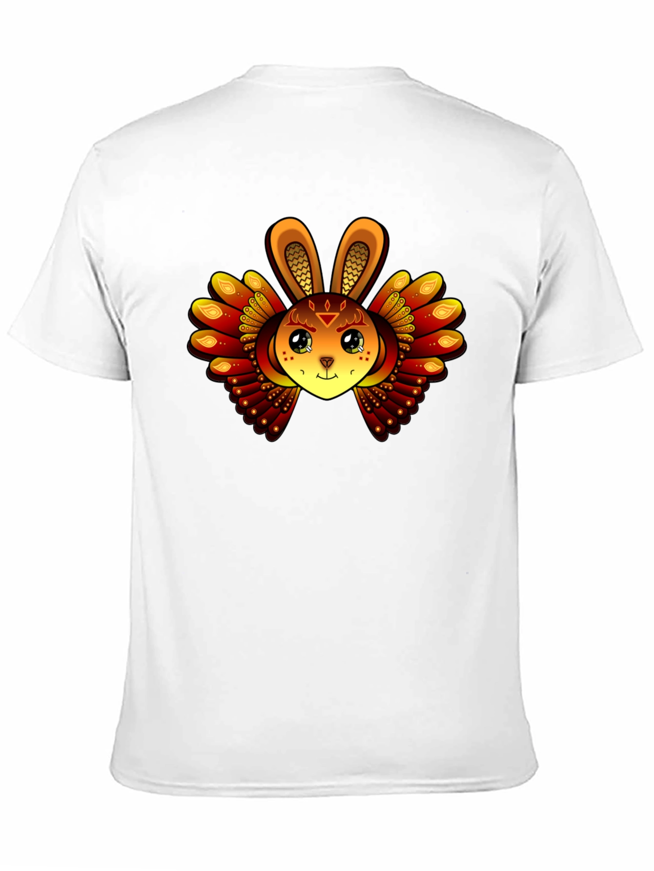 Mystic Rabbit Graphic Tee - Black Cotton Blend