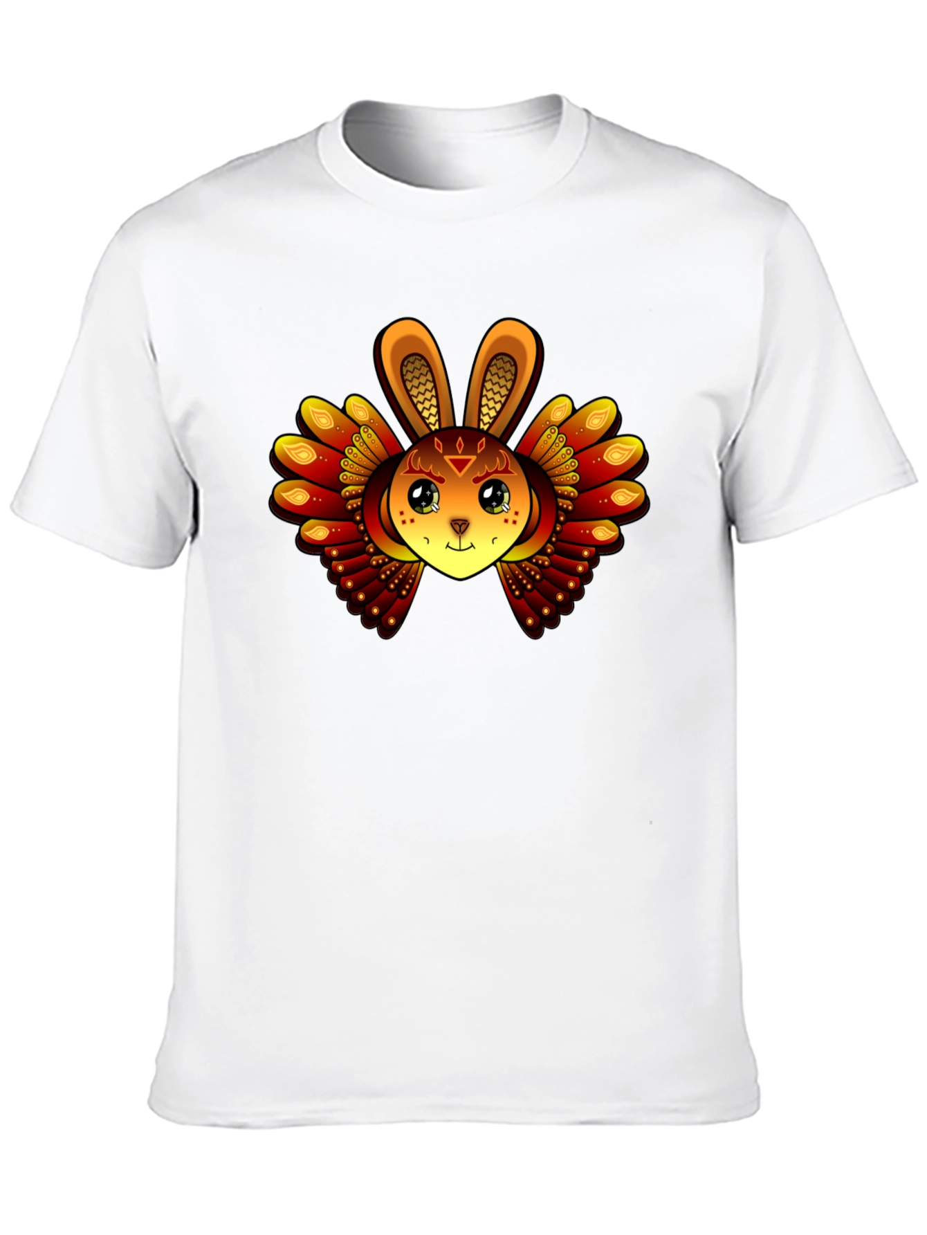 Mystic Rabbit Graphic Tee - Black Cotton Blend