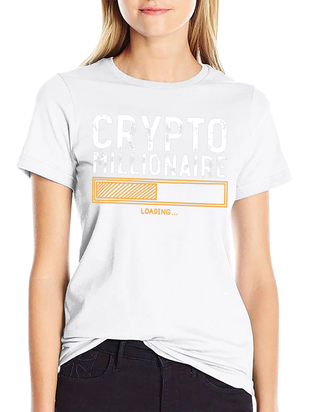 Crypto Millionaire Loading Black T-Shirt