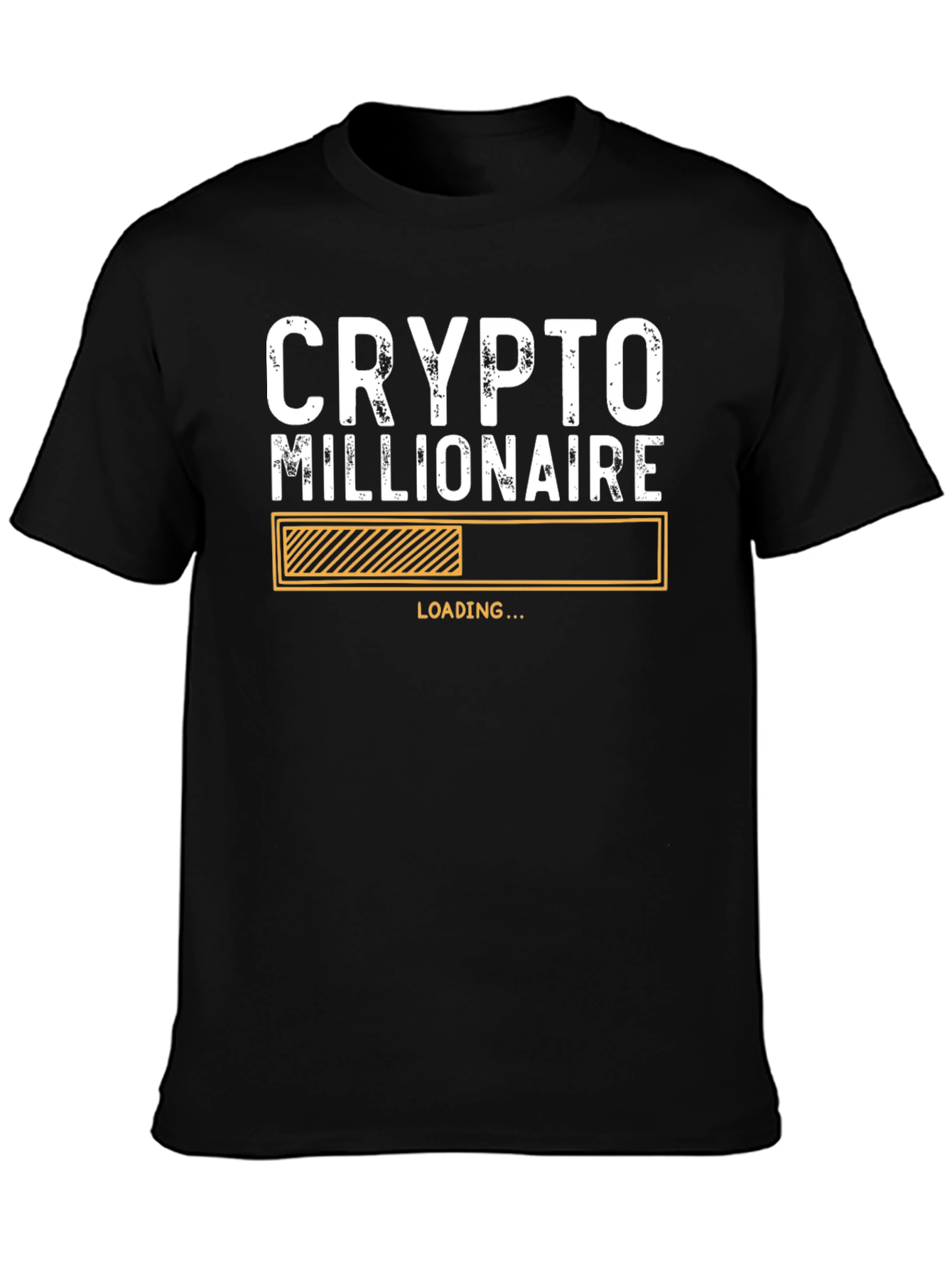 Crypto Millionaire Loading Black T-Shirt