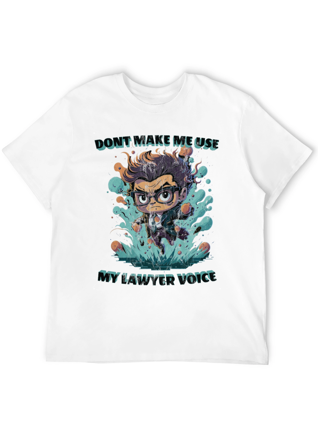 Lawyer Voice T-Shirt - Funny Attorney Cartoon Tee
