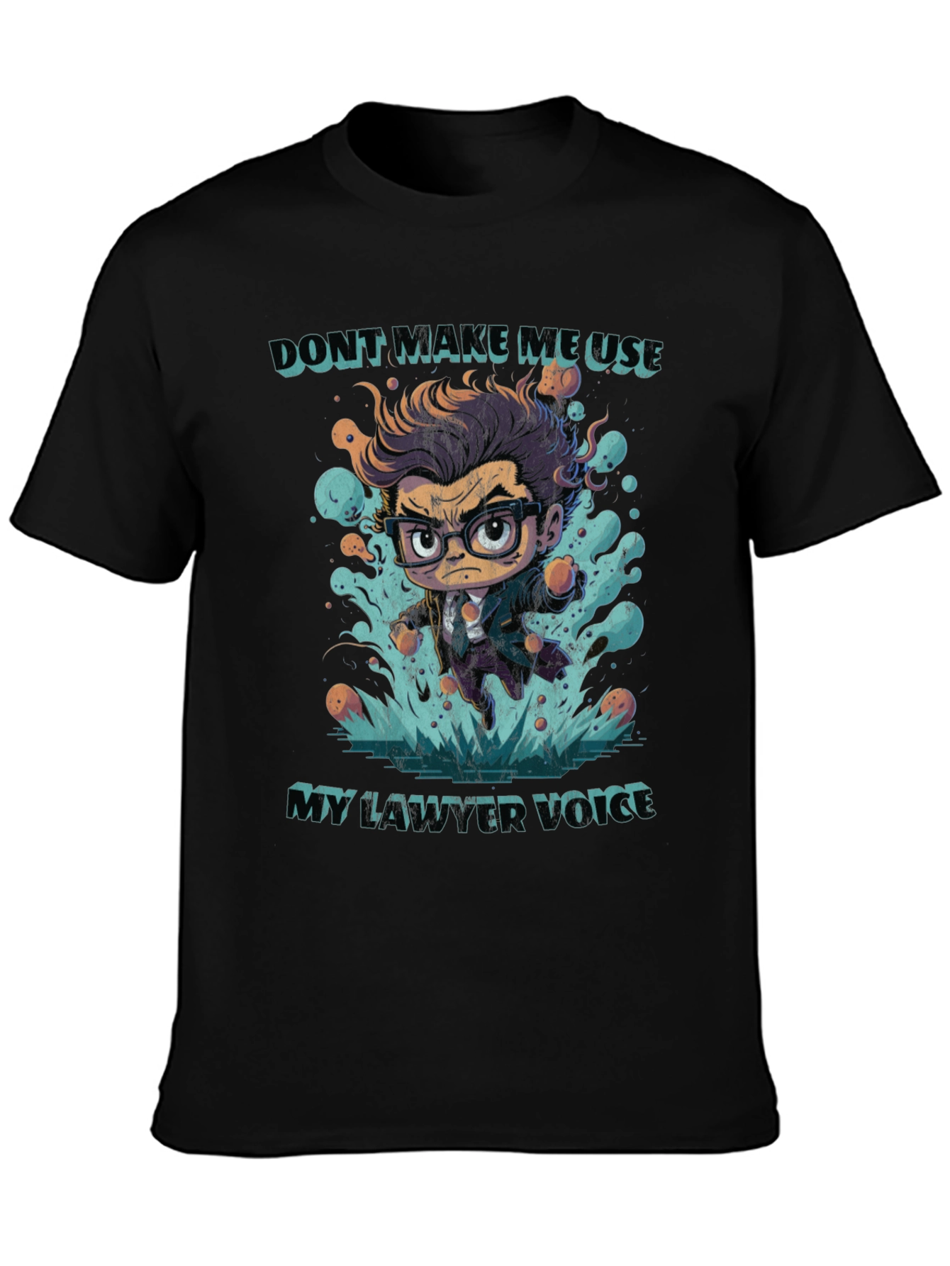 Lawyer Voice T-Shirt - Funny Attorney Cartoon Tee