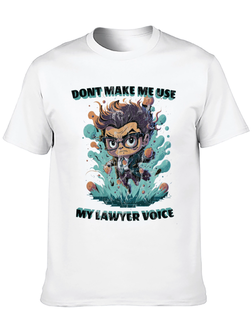 Lawyer Voice T-Shirt - Funny Attorney Cartoon Tee