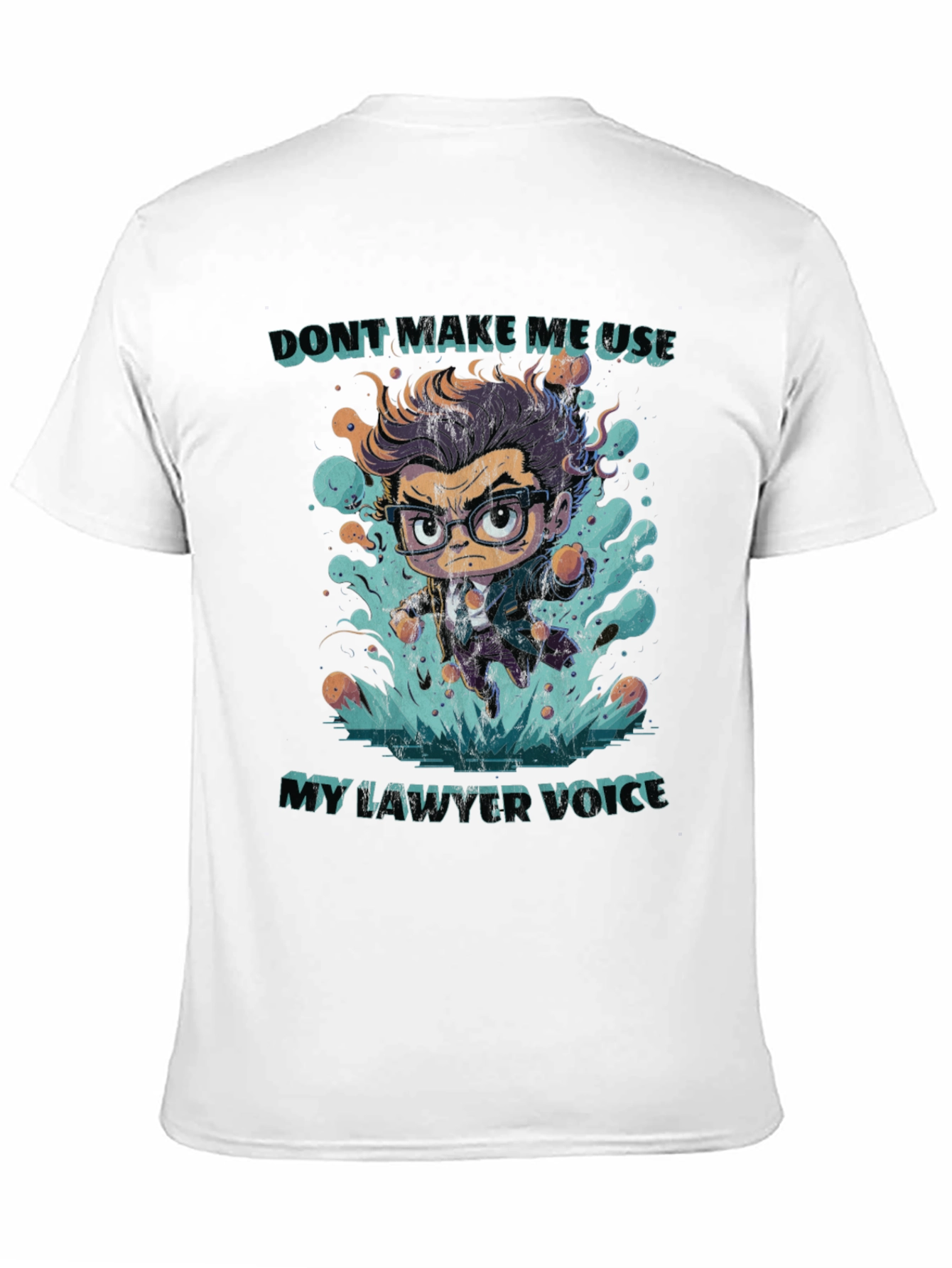 Lawyer Voice T-Shirt - Funny Attorney Cartoon Tee