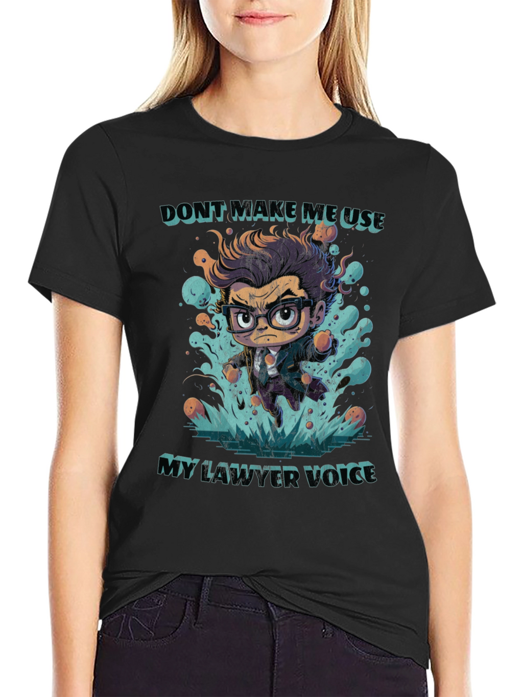Lawyer Voice T-Shirt - Funny Attorney Cartoon Tee