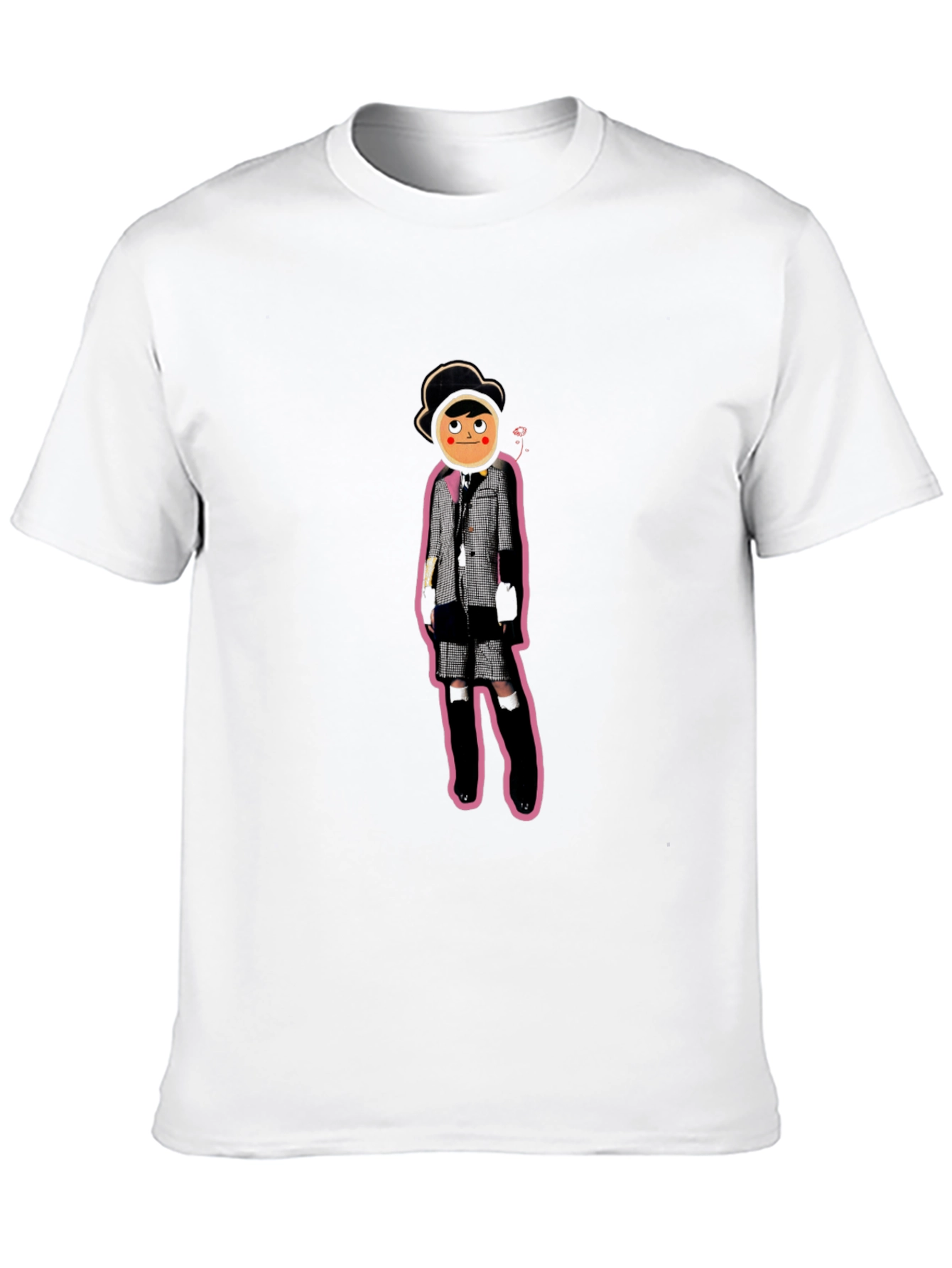Playful Pop Art T-Shirt - Unique Cartoon Design