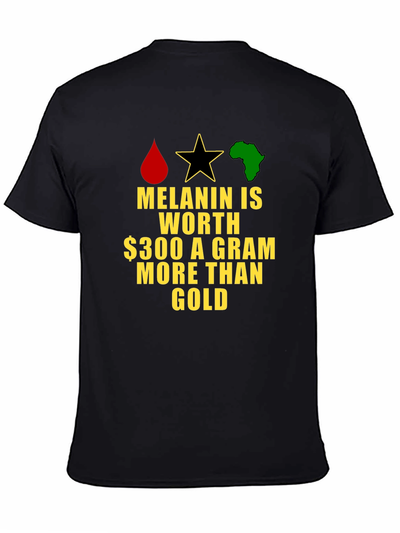 Melanin Worth More Than Gold Black Pride Tee