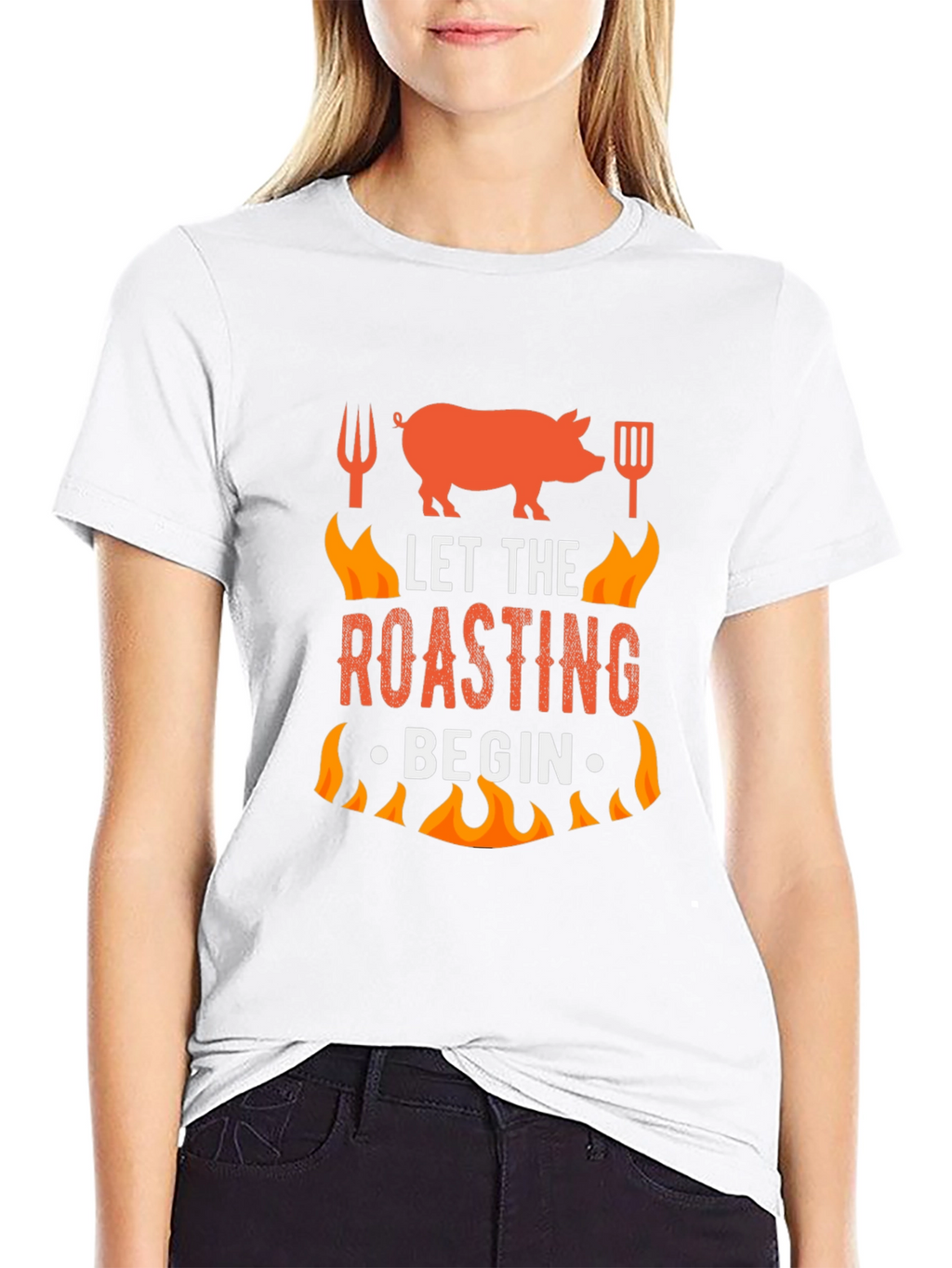Let the Roasting Begin Pig BBQ T-Shirt
