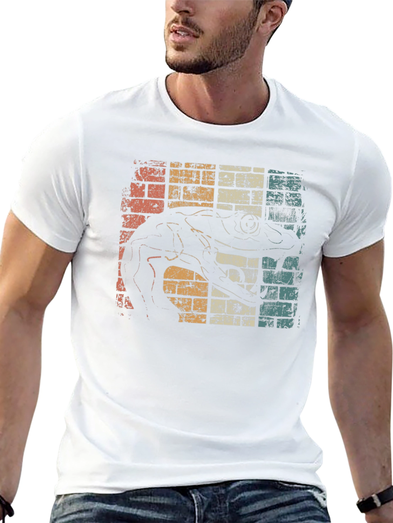 Retro Gecko T-Shirt - Unique Reptile Design