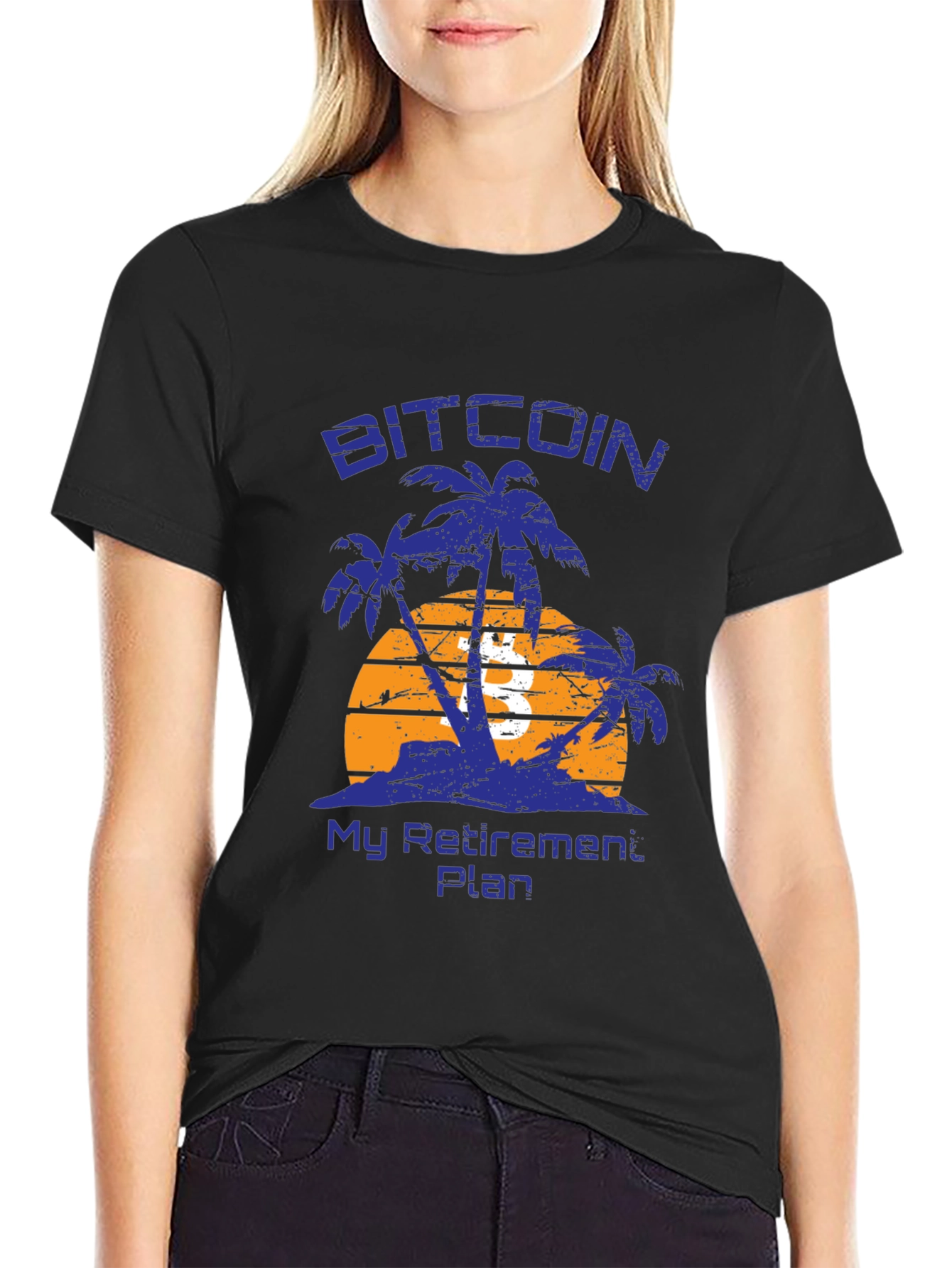 Bitcoin Retirement Plan T-Shirt - Island Design