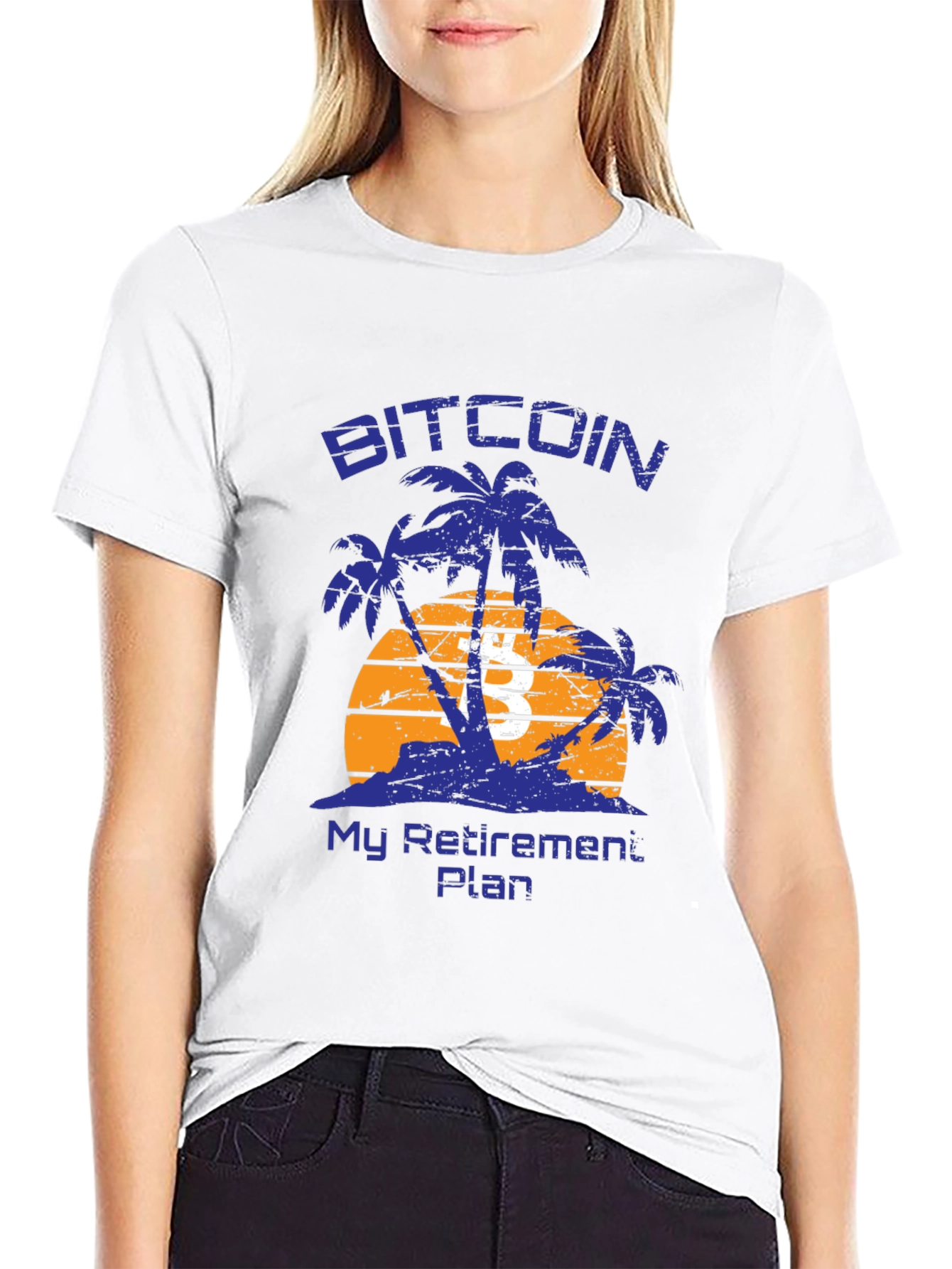 Bitcoin Retirement Plan T-Shirt - Island Design