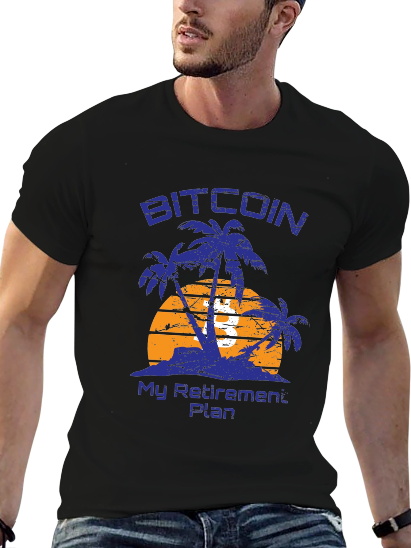 Bitcoin Retirement Plan T-Shirt - Island Design