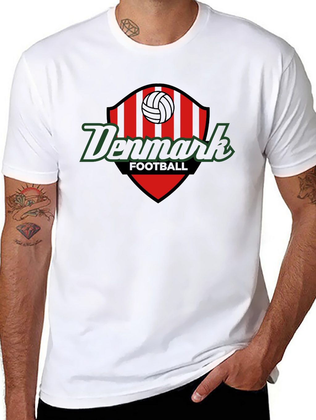 Denmark Football Graphic Tee