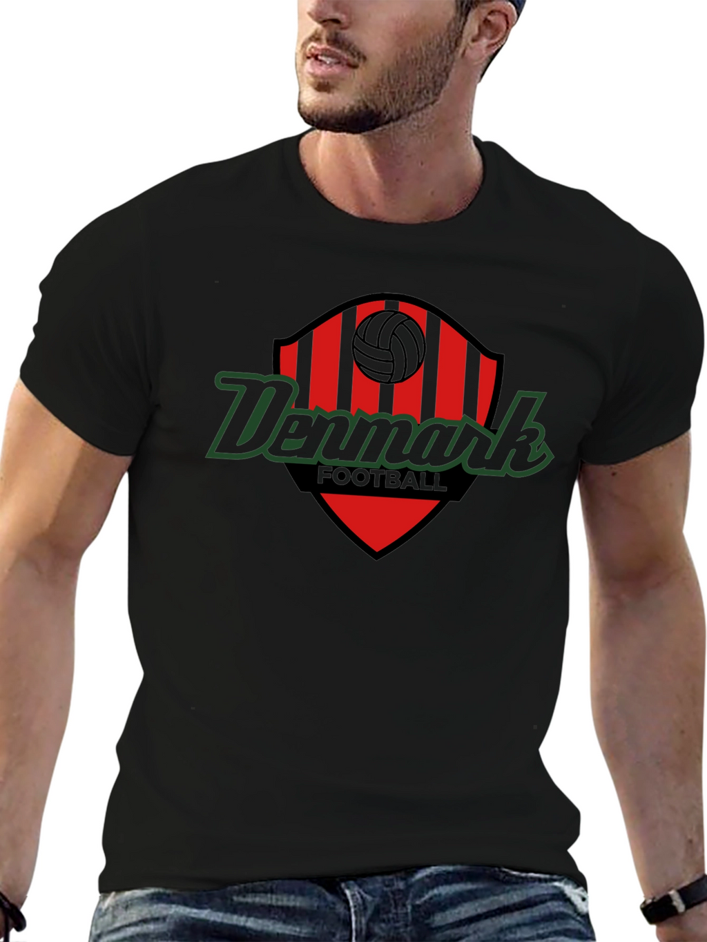 Denmark Football Graphic Tee