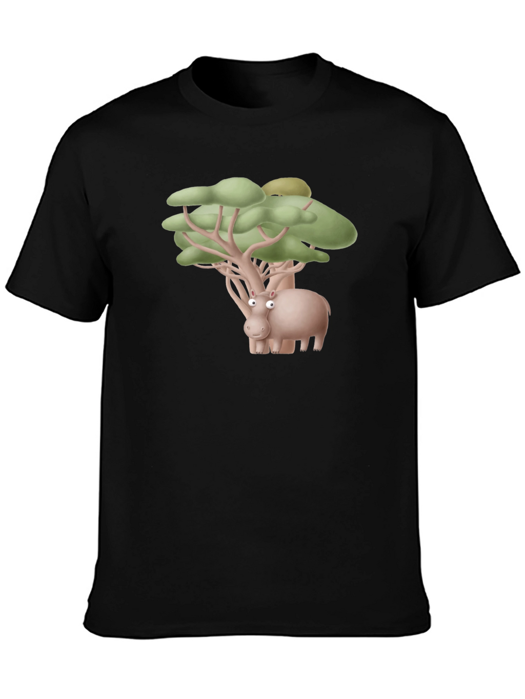 Hippo Tree Humor Tee