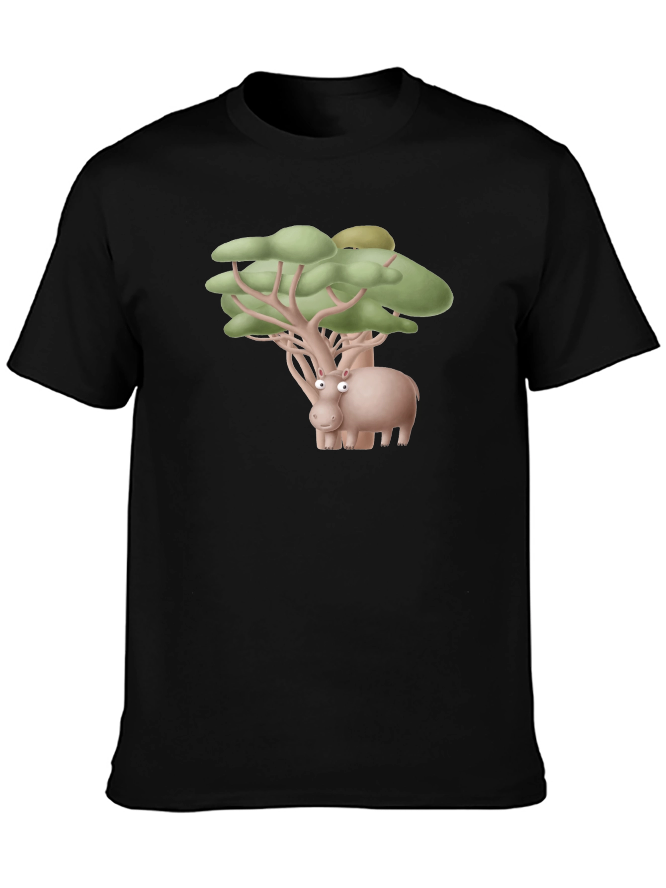 Hippo Tree Humor Tee
