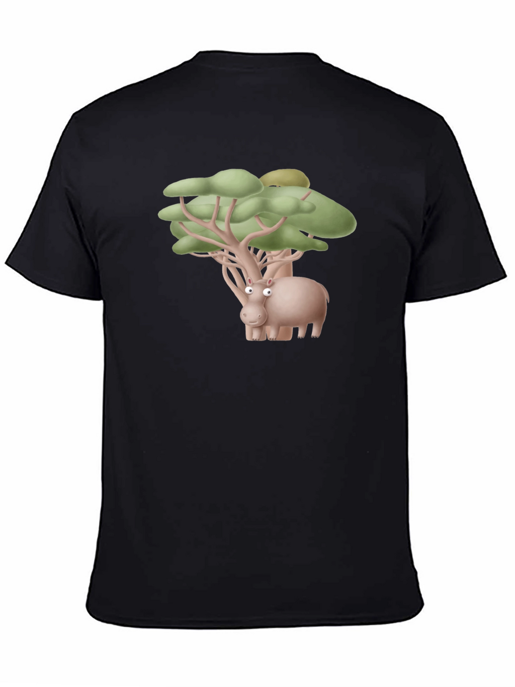 Hippo Tree Humor Tee