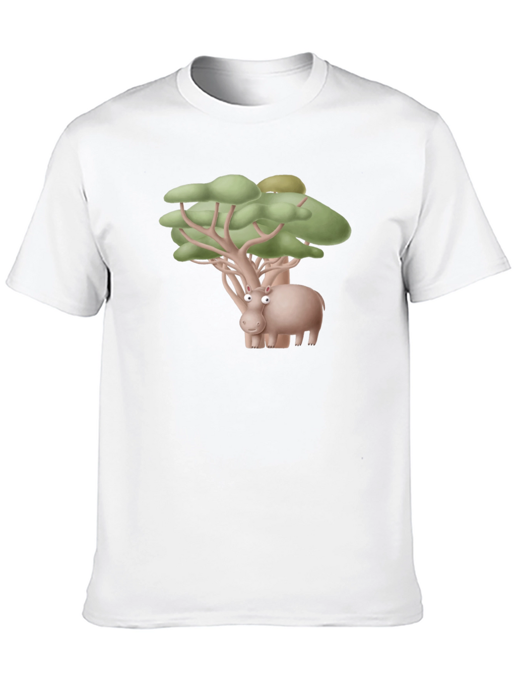 Hippo Tree Humor Tee