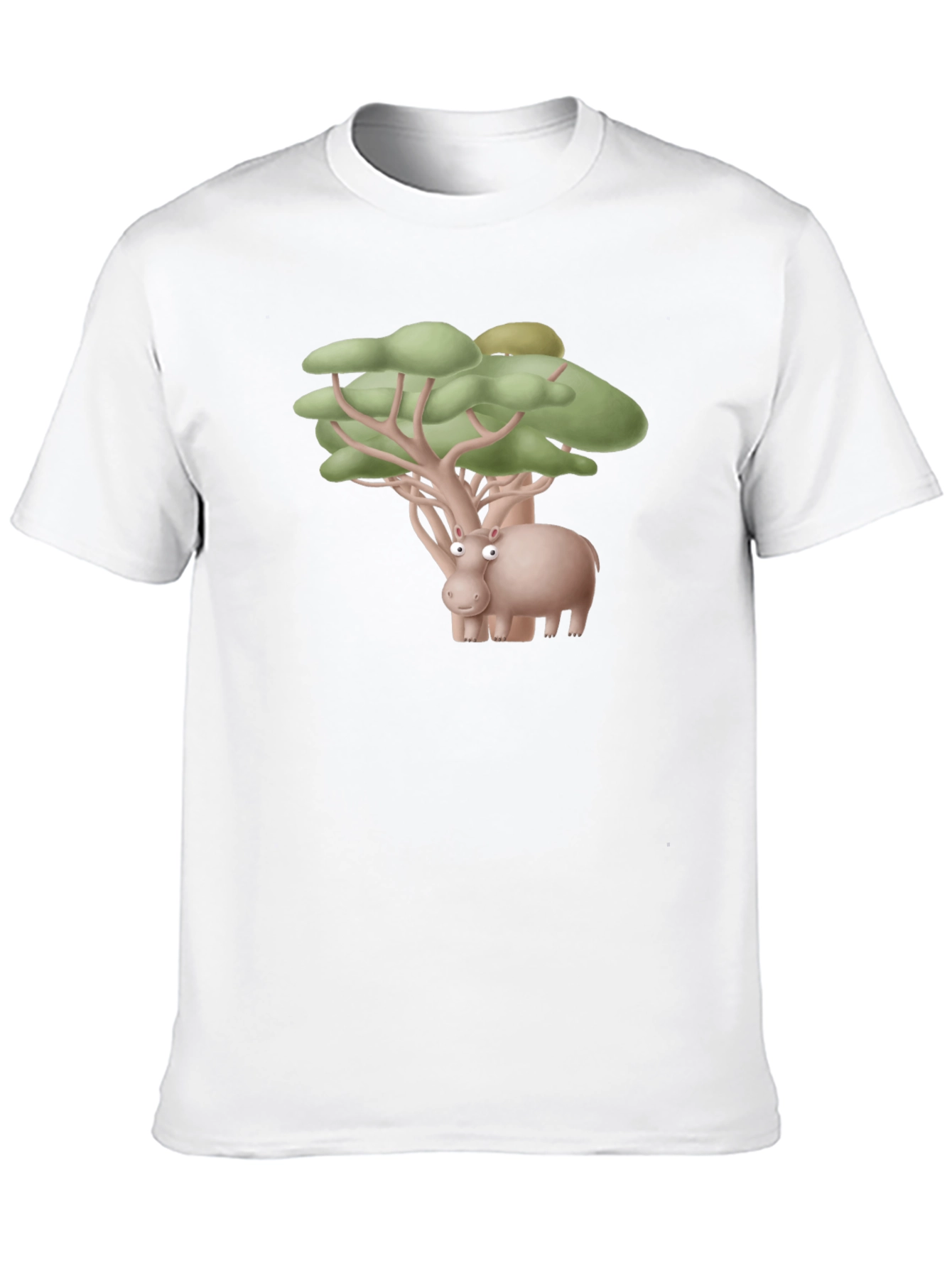 Hippo Tree Humor Tee