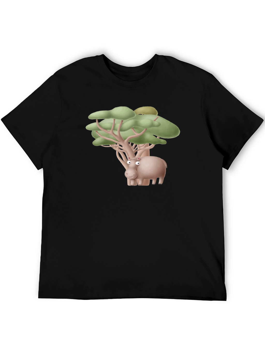 Hippo Tree Humor Tee
