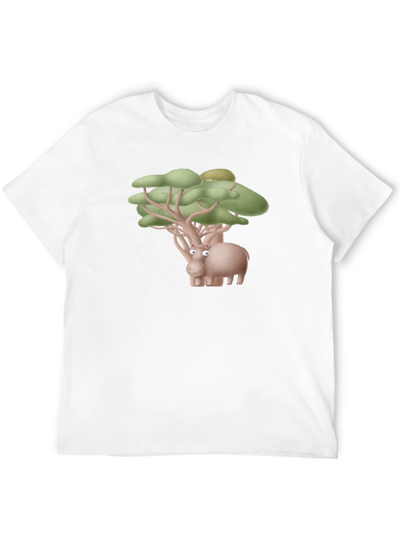 Hippo Tree Humor Tee