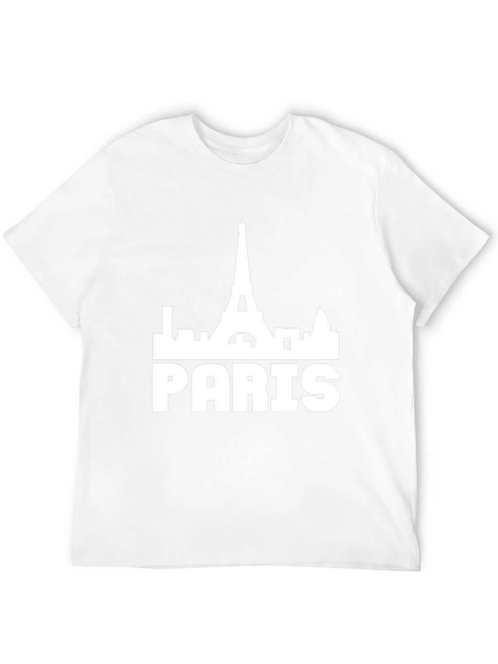 Paris Skyline Graphic Tee - Mens Black T-Shirt