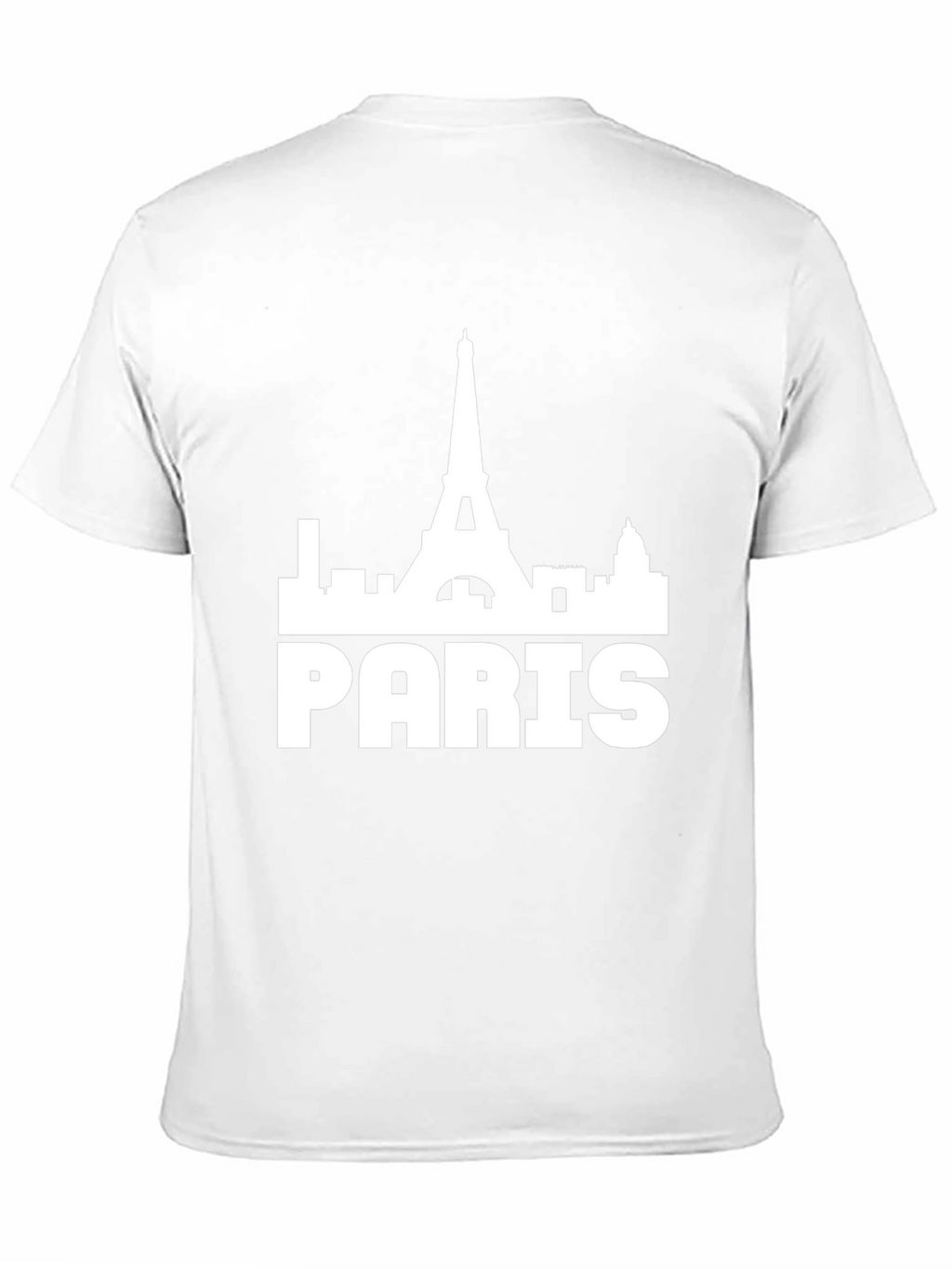 Paris Skyline Graphic Tee - Mens Black T-Shirt