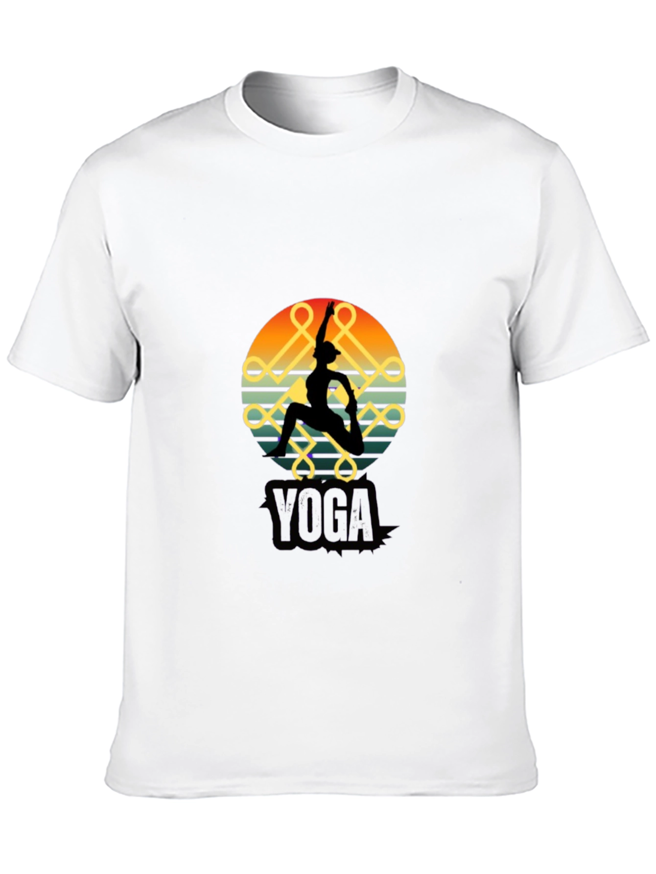 Yoga Silhouette Black T-Shirt