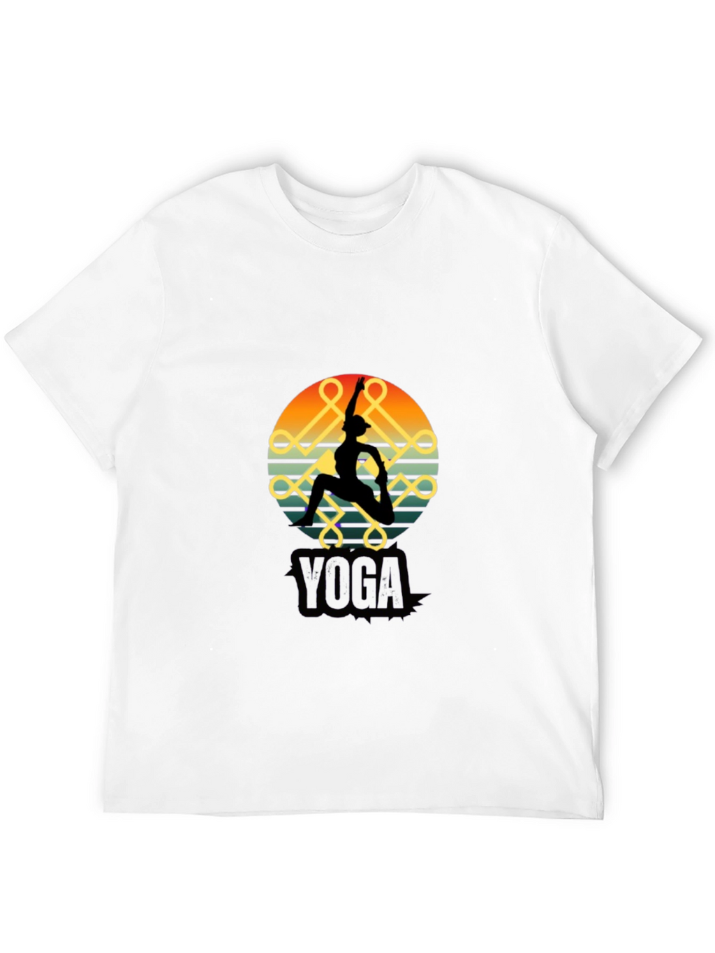Yoga Silhouette Black T-Shirt