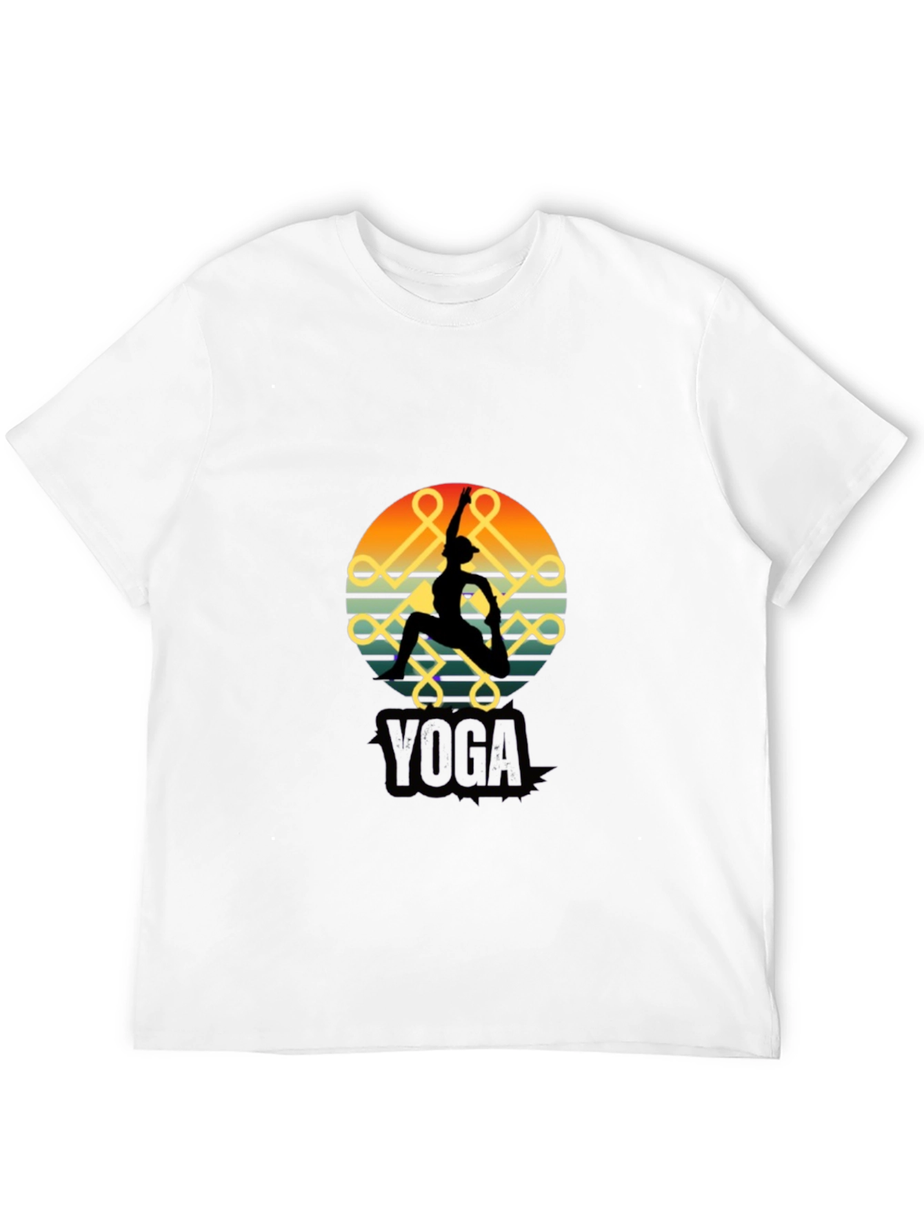 Yoga Silhouette Black T-Shirt