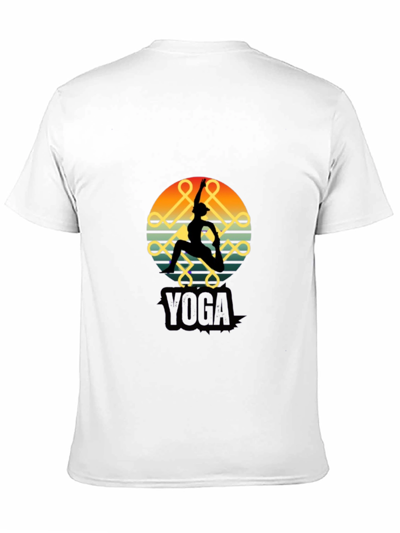 Yoga Silhouette Black T-Shirt