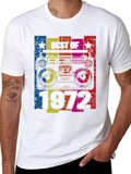 Best of 1972 Retro Boombox Graphic T-Shirt