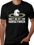 Meet Me at the Horsetrack Black T-Shirt