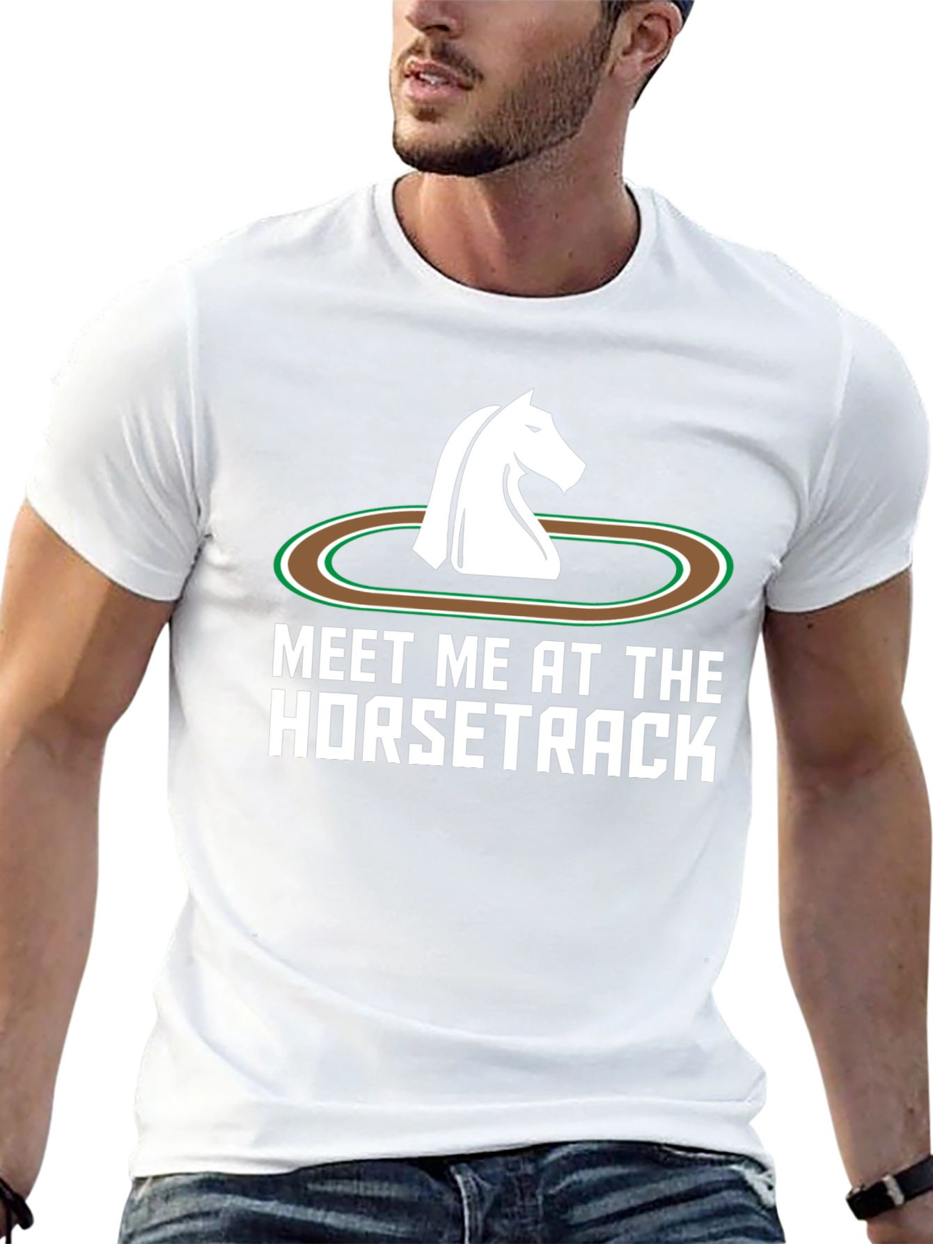 Meet Me at the Horsetrack Black T-Shirt