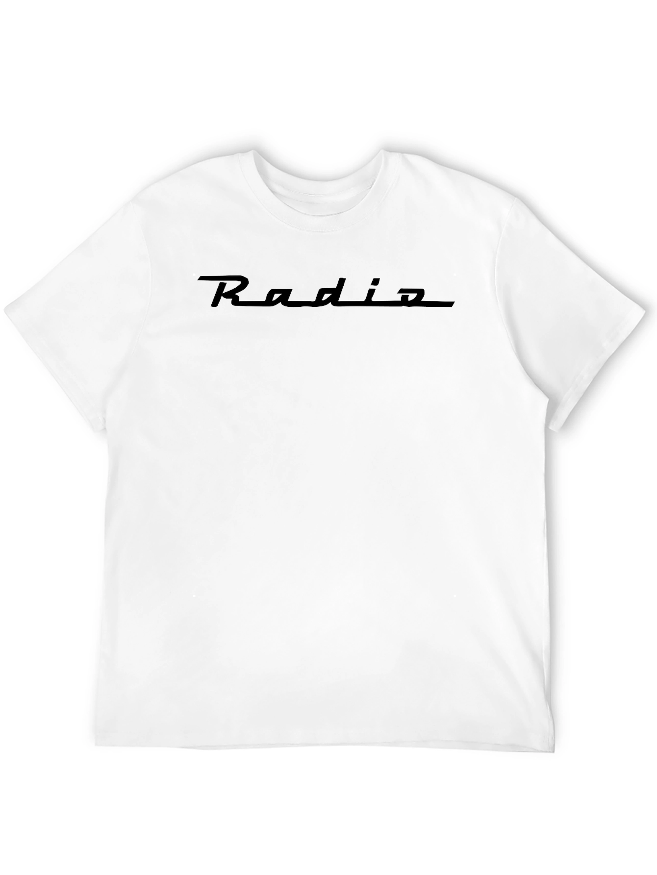 Radio Script Black T-Shirt - Classic Cool