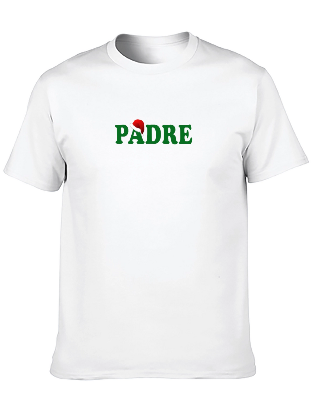 Christmas Padre Santa Hat Graphic T-Shirt
