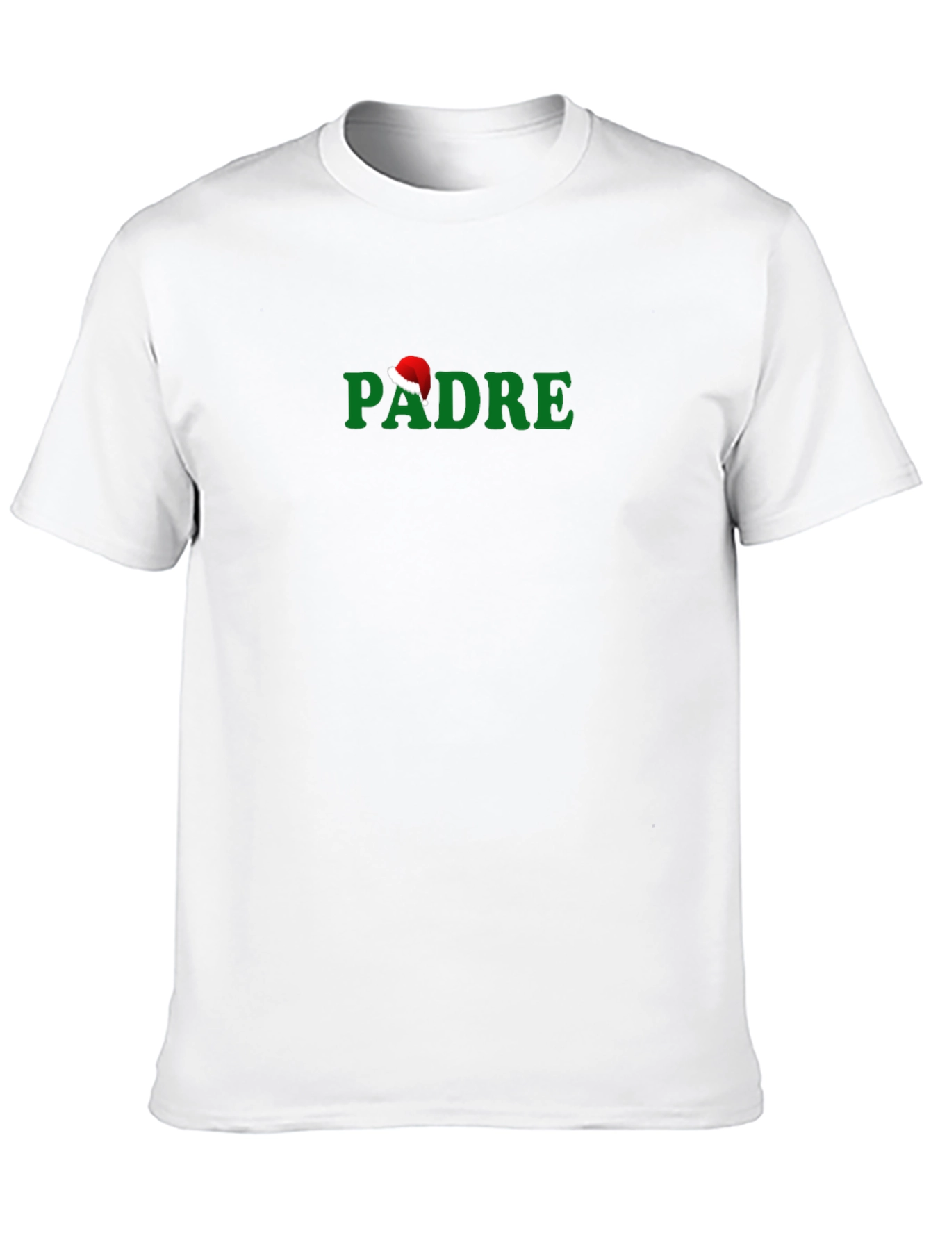Christmas Padre Santa Hat Graphic T-Shirt