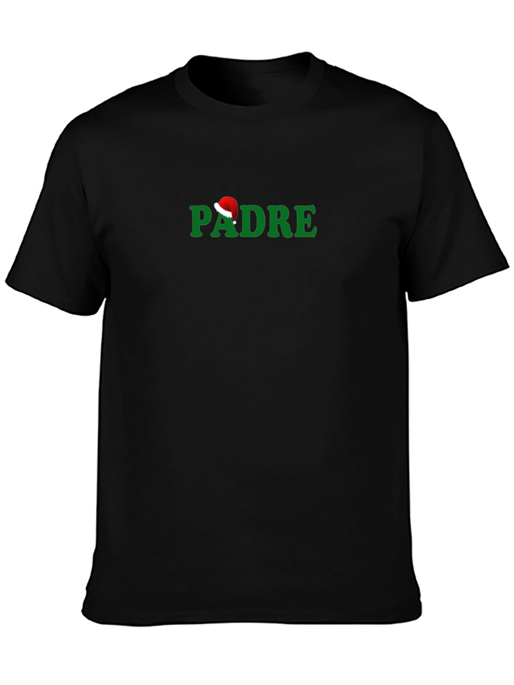 Christmas Padre Santa Hat Graphic T-Shirt