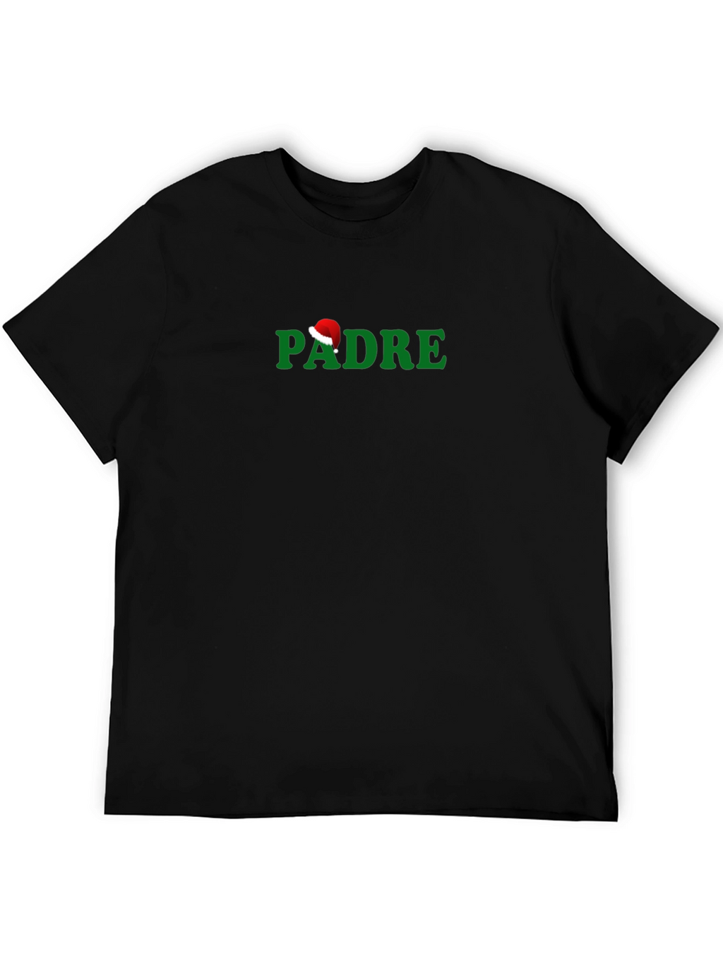 Christmas Padre Santa Hat Graphic T-Shirt