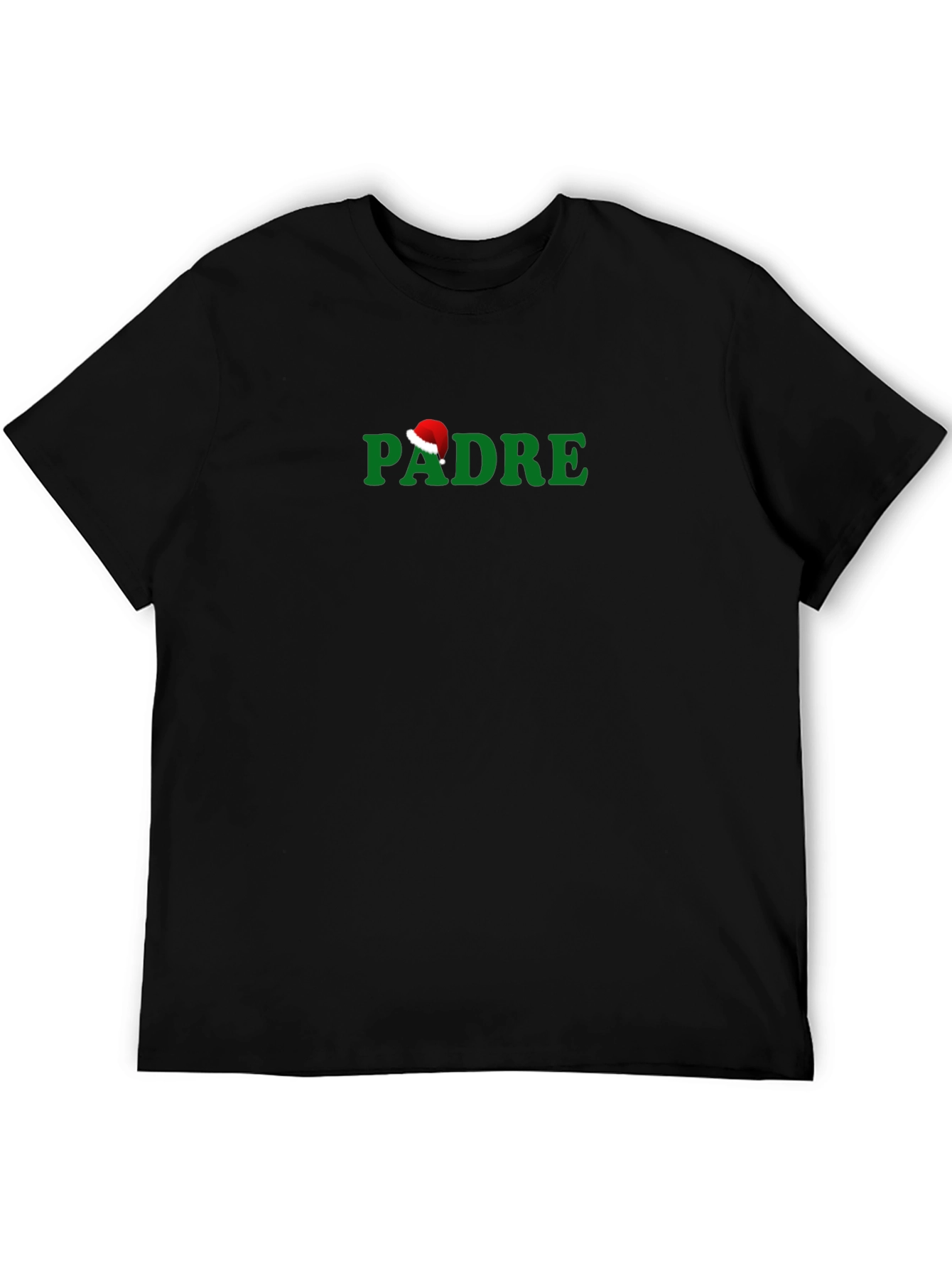 Christmas Padre Santa Hat Graphic T-Shirt