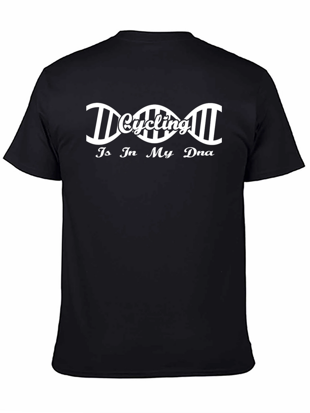 Cycling DNA Graphic T-Shirt - Black