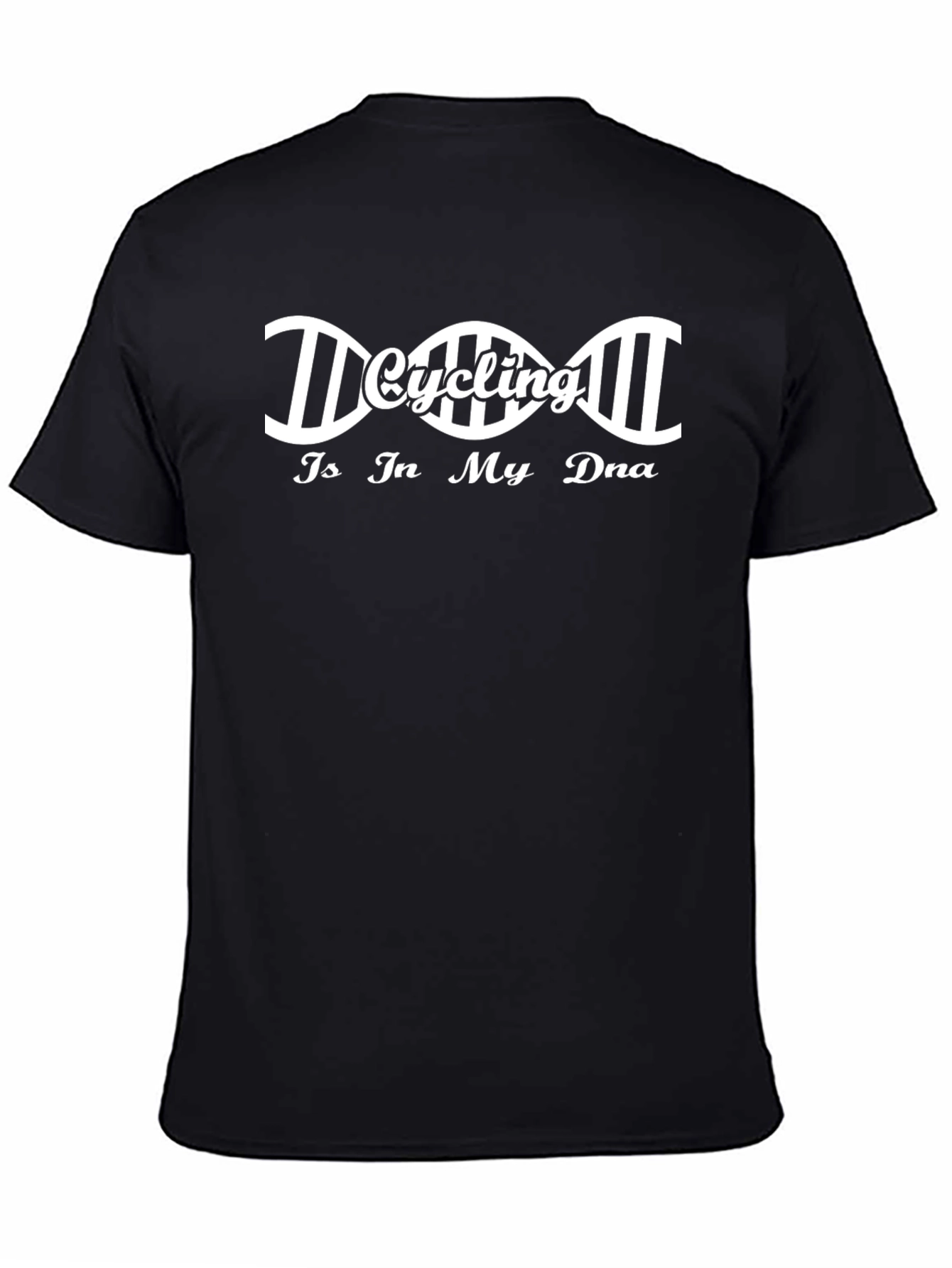 Cycling DNA Graphic T-Shirt - Black