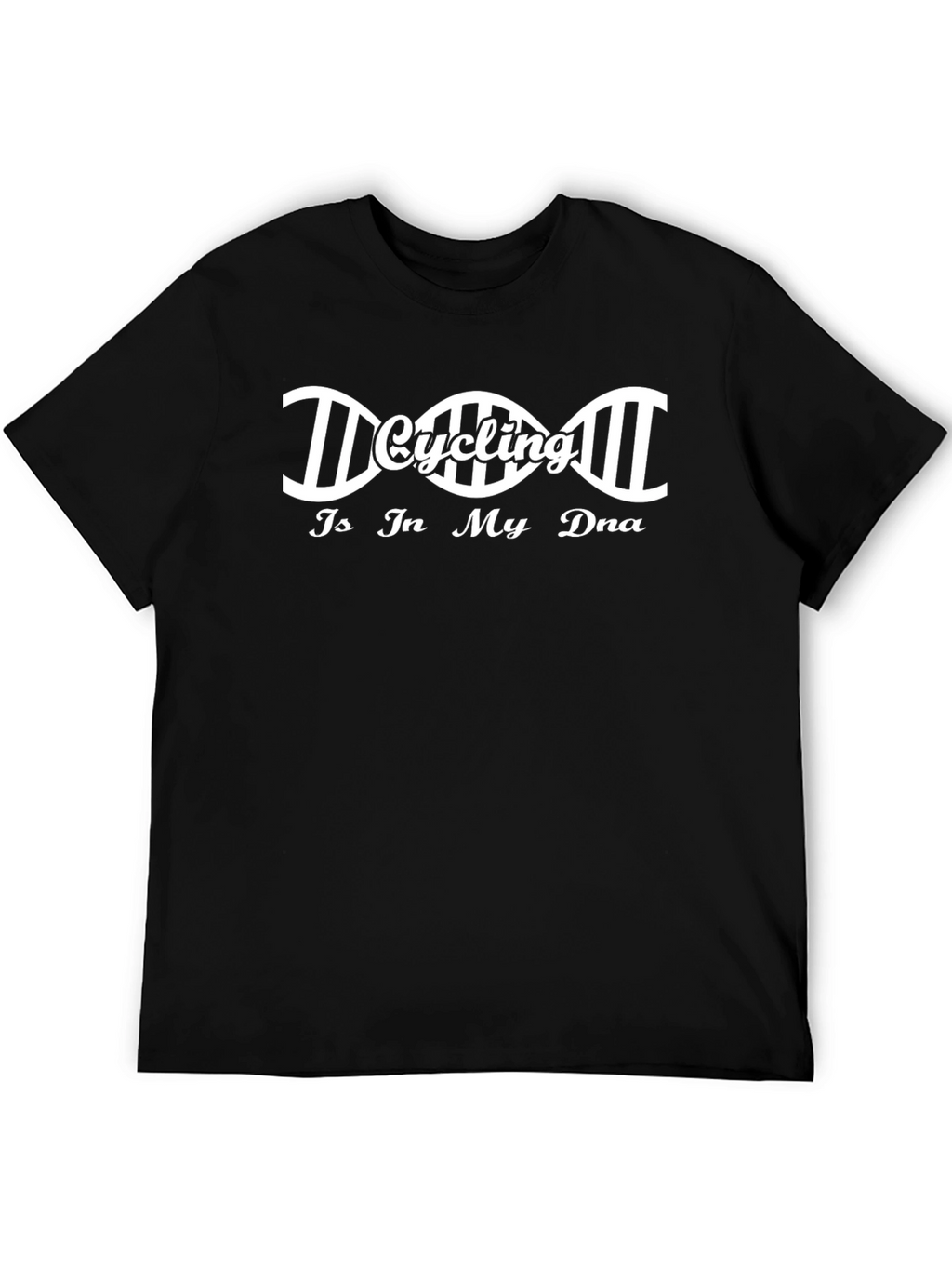 Cycling DNA Graphic T-Shirt - Black