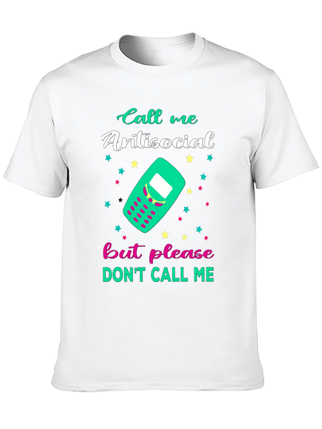 Antisocial Graphic Tee - Funny Novelty T-Shirt