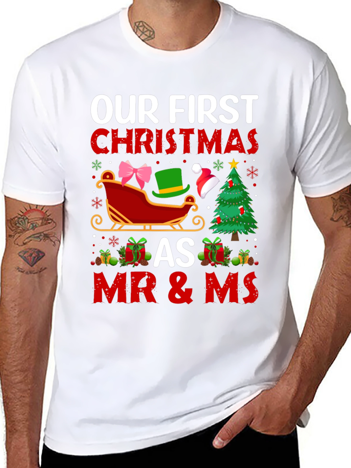 Our First Christmas as Mr & Ms T-Shirt