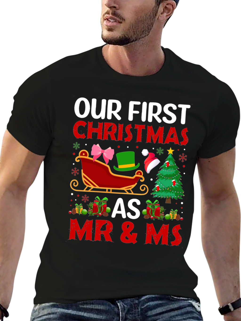 Our First Christmas as Mr & Ms T-Shirt