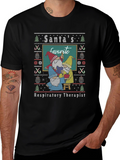 Santas Favorite Respiratory Therapist Ugly Sweater T-Shirt